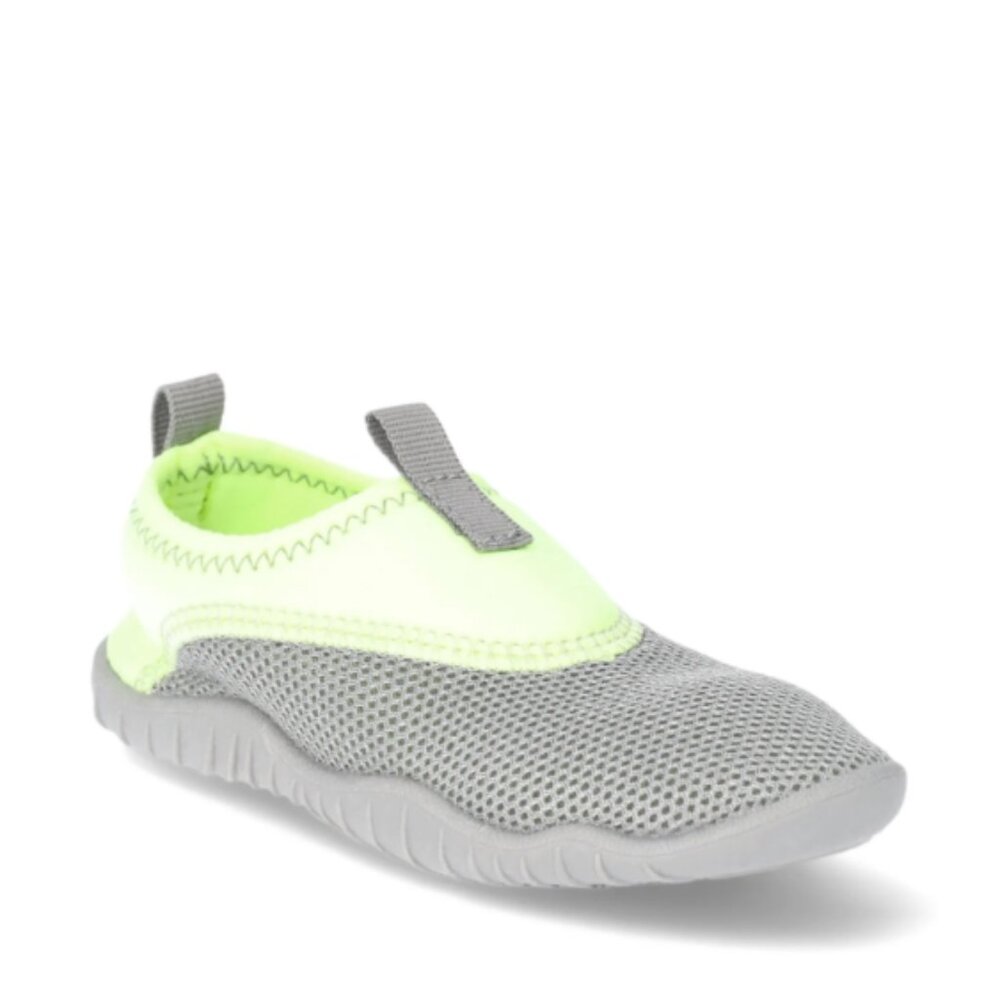 Wonder Nation Toddler & Kids Water Shoe size 4-5 Lime/Grey